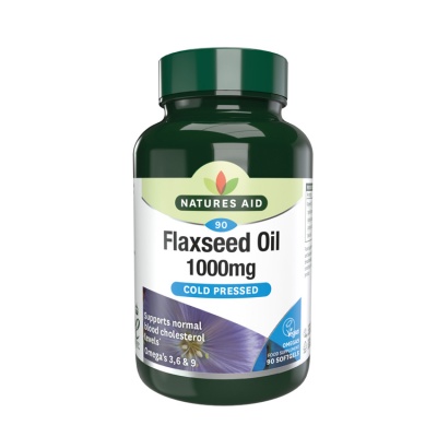 Natures Aid Flaxseed Oil 1000mg 90 Softgels